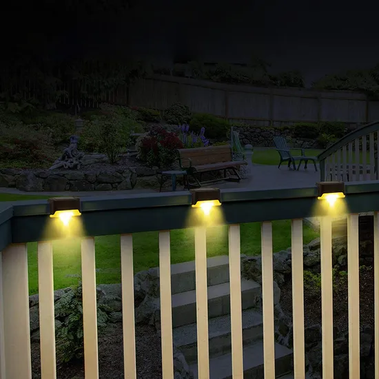 Solar Fence Light Railing Light Stair Light Outdoor LED Step Light Garden Decorative Wall Light