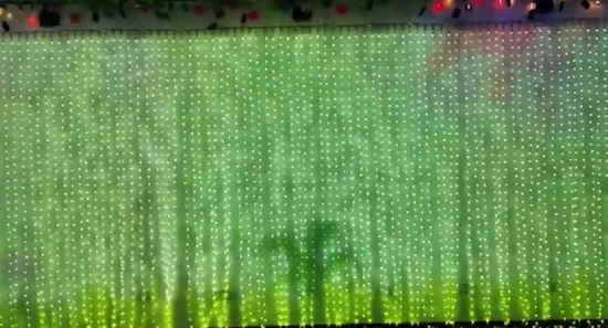 DMX 512 Full Color Programmable LED Christmas Smart Pixels RGB Outdoor Decorative Curtain String Light 