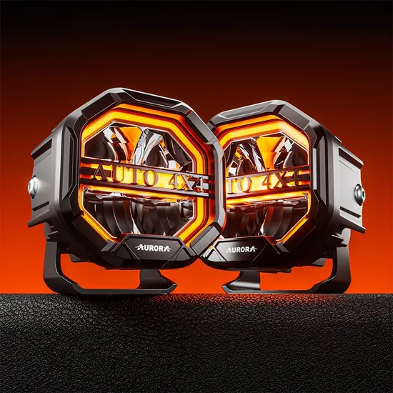 Aurora 4X4 LED Work Strobe Car Light Auto LED Fog Light 