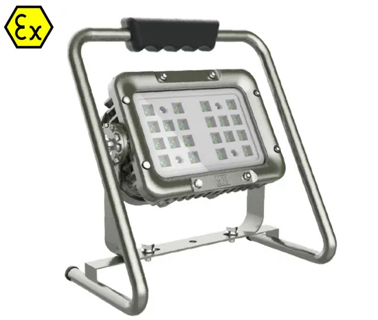 Mobile Rechargeable Portable Flameproof Dustproof Anti Explosion LED Explosion Proof Flood Work Light for Power Plants 