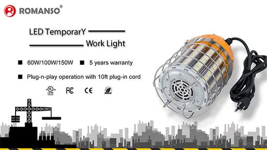 Factory Price Hot Sale 360 Degree LED Flood Work Light 60W 100W 150W Linkable LED Temporary String Lighting 