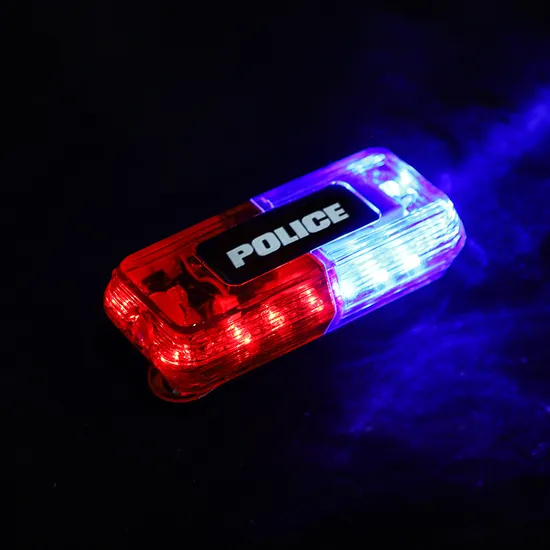 Waterproof Red Blue LED Multifunction Clip Flashing Security Shoulder Warning Light Chargeable Battery Alarm Patrol Lamp 