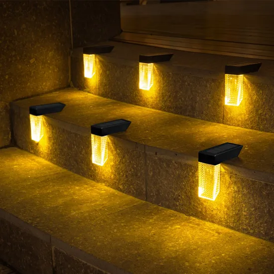 Outdoor Lamp Solar Energy Wall Step Fence Decoration LED Garden Stair Deck Solar Light 