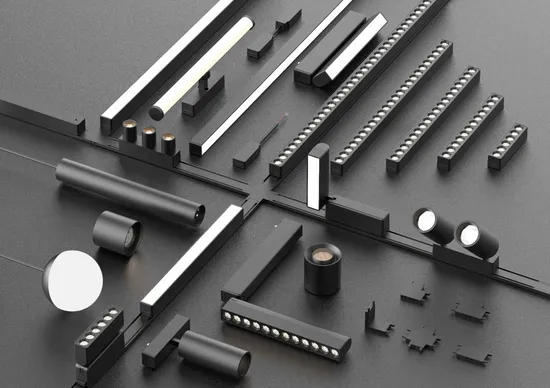 Custom Lighting Energy Saving Smart Dimmable LED Chandelier Downlight Magnetic Track Light 